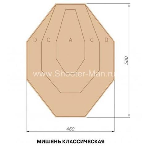 Мишень классическая IPSC Нева Таргет