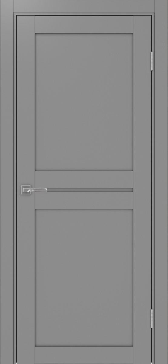 Дверь межкомнатная Оптима Порте Турин 520.111, цвет серый, экошпон, глухая