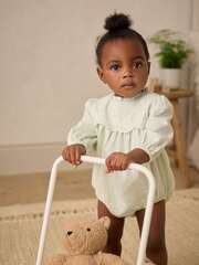 Боди с длинным рукавом и колготки в комплекте для малышей Next E65-014, Мятный, Бежевый