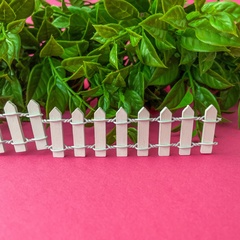 Заборчик декоративный, миниатюра, цвет белый, 7-8 делений, 9*3 см, набор 8 шт