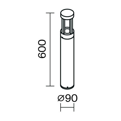 Ландшафтный светодиодный светильник Maytoni Vint O458FL-L9GF3K