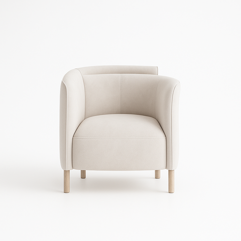 Дизайнерское кресло PETAL white sand