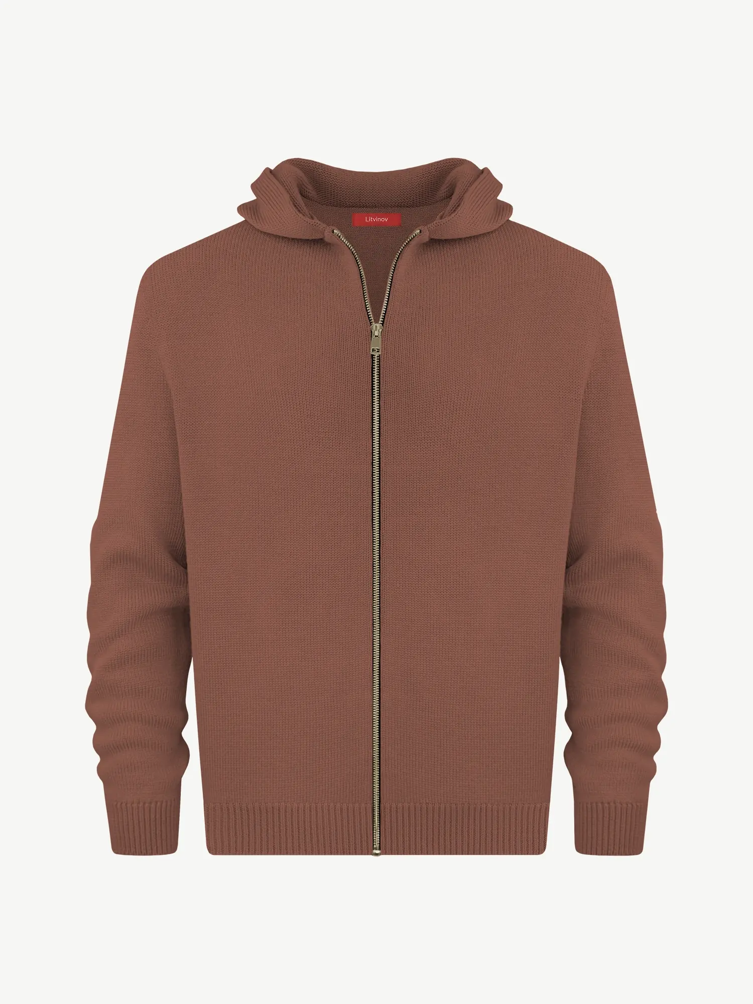 Толстовка на замке из экохлопка