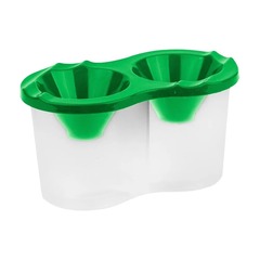 Стакан непроливайка для рисования, двойная с крышкой, баночка-стаканчик для мытья кисточек пластиковая