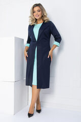 Платье На шпильке (синий/мята) П12678-4 LT Collection