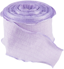Лента полиэстер жатая с волнистым краем (4,0см*9,14м), Сиреневый, 1 шт.