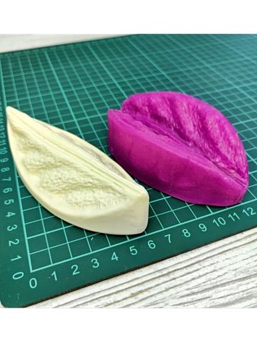 Молд пластиковый+вайнер силиконовый лепесток лилии волна 11,2х5,1см