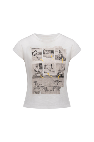 Футболка базовая с принтом