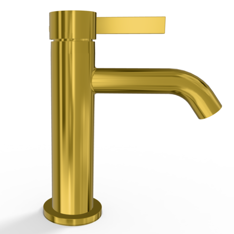 Remer MC12GP Смеситель для раковины Remer Metrica MC12GP, золото глянцевое PVD