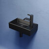 Ceramica Nova Element CN6051RMB Умывальник подвесной прямоугольный (чаша справа, отверстие под смеситель слева), 41.7x21.7, цвет: чёрный