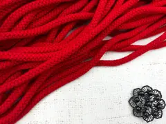 Шнур круглый полиэфир, d 9 мм, 1с-90, красный