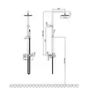 Milacio Ultra 151 MCU.151.MB Система для душа, чёрный матовый