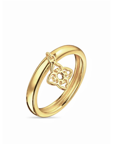 Кольцо Миниатюры Классик Желтое Золото 16.5