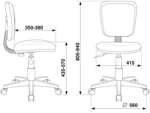 CH-W204NX Кресло детское (Бюрократ)