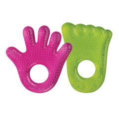 Прорезыватель  "Ручка/Ножка", от 4 мес., силикон, вода (стандарт)