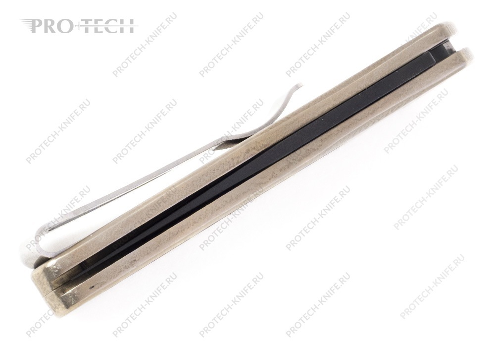 Нож Pro-Tech Newport Titanium Custom Abalone - фотография 