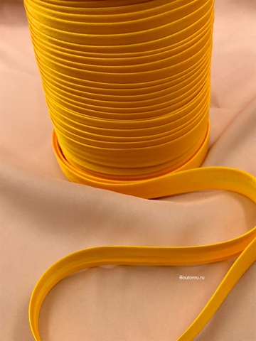 Косая бейка канареечная (желтая)  15 мм