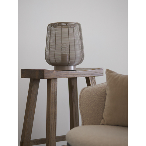 Лампа настольная Vinger, 22х26 см, бежевая