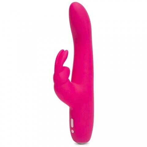 Вибратор Happy Rabbit Slimline Curve розовый