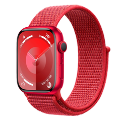 Умные часы Apple Watch Series 9 GPS, 45mm, Aluminium Case with Sport Loop, Red (Красный)
