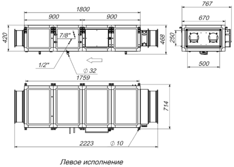 Breezart 2000 Lux F - 380/3 Приточная установка с электрическим нагревателем