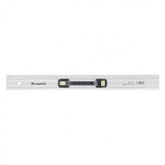 Линейка-уровень, 600 мм, металлическая, пластмассовая ручка 2 глазка Matrix