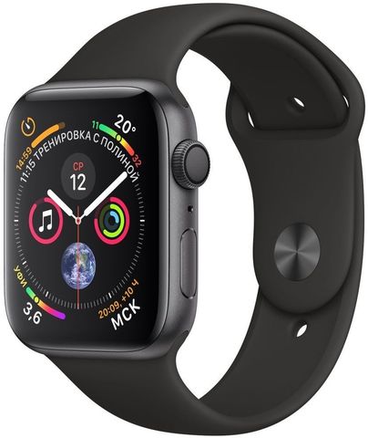 Смарт часы APPLE Watch Series 4 GPS 40mm Space Gray Aluminium Case with Black Sport Band