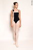 Square leotard | black_beige