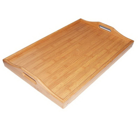 Столик поднос для завтрака из бамбука складной 30x50