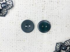Пуговицы, d 1,8 см, 2 прокола, чёрный