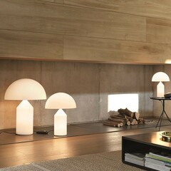 Лампа настольная Atollo OLUCE стекло/white 500х500х700h