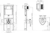 DIWO 4501 Система инсталляции для унитазов