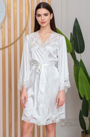 Короткий шелковый халат Mia Amore Adelina (70% нат. шелк)