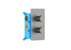 Aquatek AQ1391BGM AQ1391BGM ЕВРОПА термостатический смеситель для душа (внешняя и скрытая часть), шлиф. черный хром
