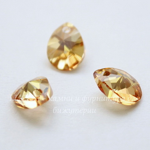 6128 Подвеска Сваровски Капля Crystal Metallic Sunshine (8 мм)