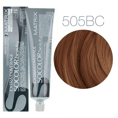 Matrix Socolor Beauty 505BC (Светлый шатен коричнево-медный) - Крем-краска для седых волос