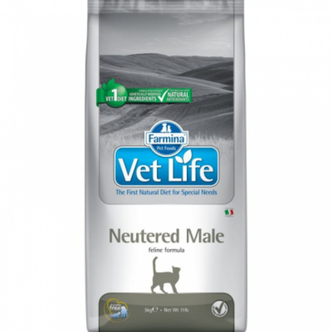 Farmina Vet Life Neutered Male для кастрированых котов 5 кг