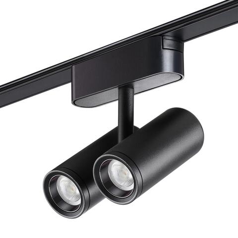 359108 SHINO NT23 000 черный Трековый светильник для низков. шинопровода IP20 LED 4000K 2*8W 48V 1360Лм SMAL