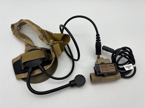 Военные наушники с микрофоном и кнопкой активации связи PTT  (Push To Talk) zSelex TASC1