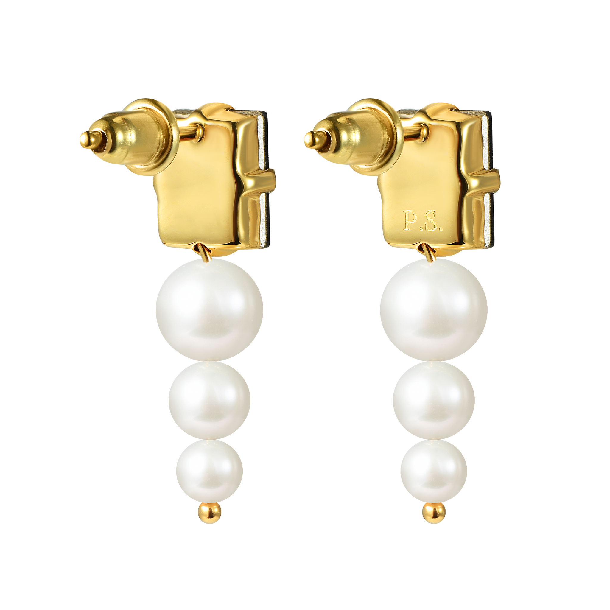 Серьги Wood Pearl Earrings