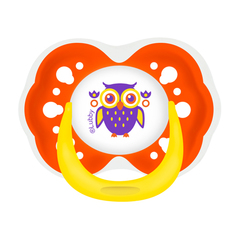 Соска-Пустышка "Русские мотивы", от 0 мес., силикон, скошенный сосок, кольцо, колп (стандарт)