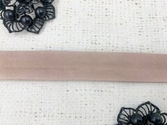 Косая бейка, ш. 2 см, бежево-розовый