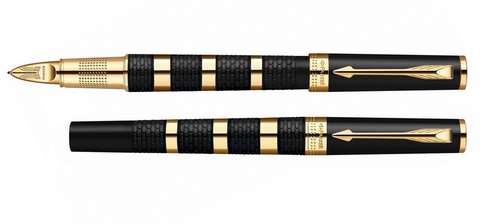 Ручка 5th mode Parker Ingenuity Large F503 Ring Black & Metal GT (1858532)