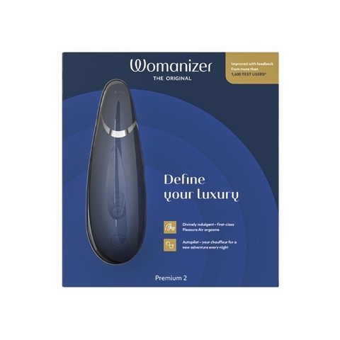 Womanizer Premium 2 Голубой Бесконтактный клиторальный стимулятор