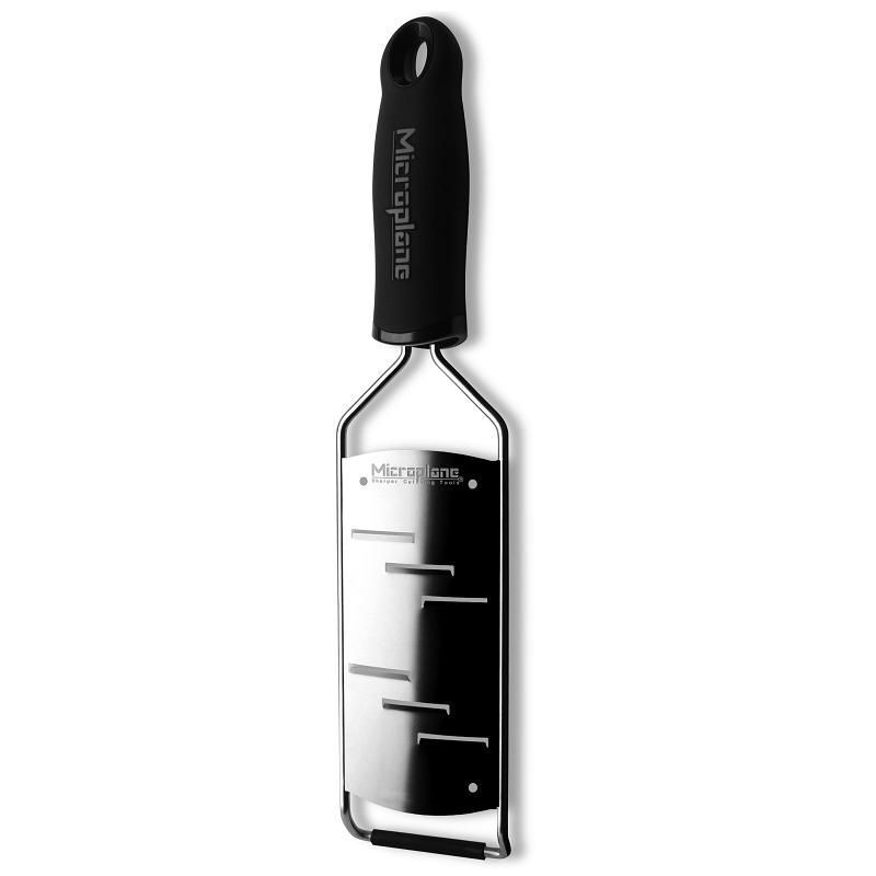 Терка Gourmet крупная стружка, нерж.сталь, ручка пластиковая, цвет черный 45006