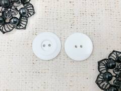 Пуговицы, d 2,5 см, белый