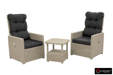 Комплект уличной мебели B:Rattan MANCHESTER SET 2, цвет серый