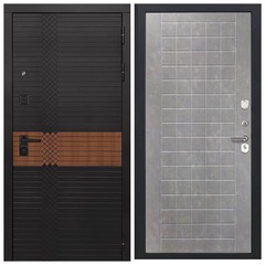 Купить Входная дверь L 49 - ФЛ 256 ПВХ бетон пепельный