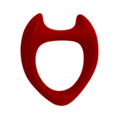 Эрекционное кольцо Toro от Wooomy красное (L)