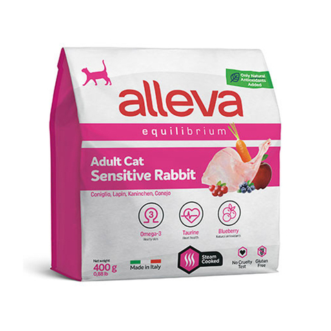 Сухой корм Alleva Equilibrium Sensitive Rabbit с кроликом для кошек 400 г(Аллева)